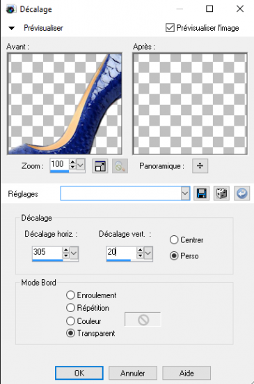Decalage chaussure