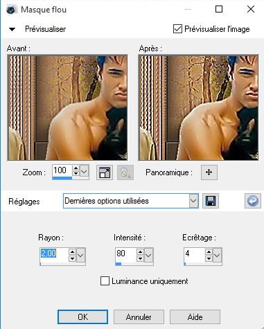 Masque flou 2
