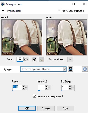 Masque flou 3
