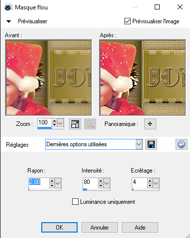 Masque flou 3