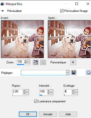 Masque flou 4