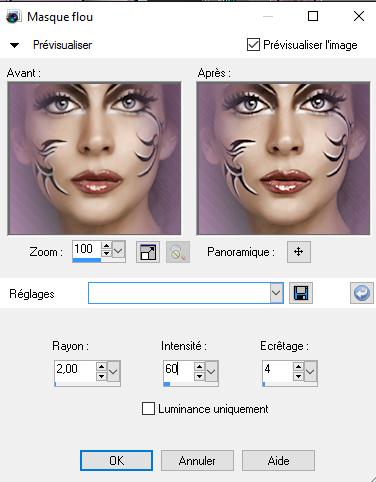 Masque flou 7