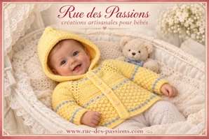 Manteau à capuche Camille – 3 mois