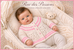 Gilet Noémie -Naissance –