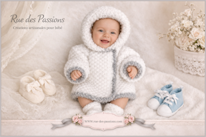 Manteau à capuche Caroline – Naissance –
